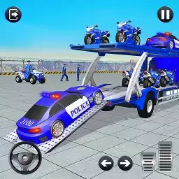 警察运输卡车3D