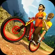 儿童双人越野自行车比赛