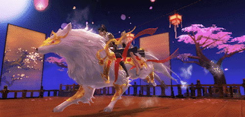 《剑侠世界》手游赤焱雪狼特效介绍