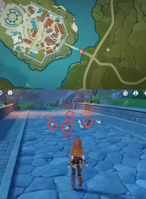 原神犬武者捕捉动物攻略 犬武者捕捉动物点位推荐图片1