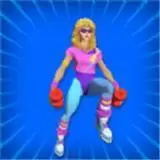 体操运动员跑步3D