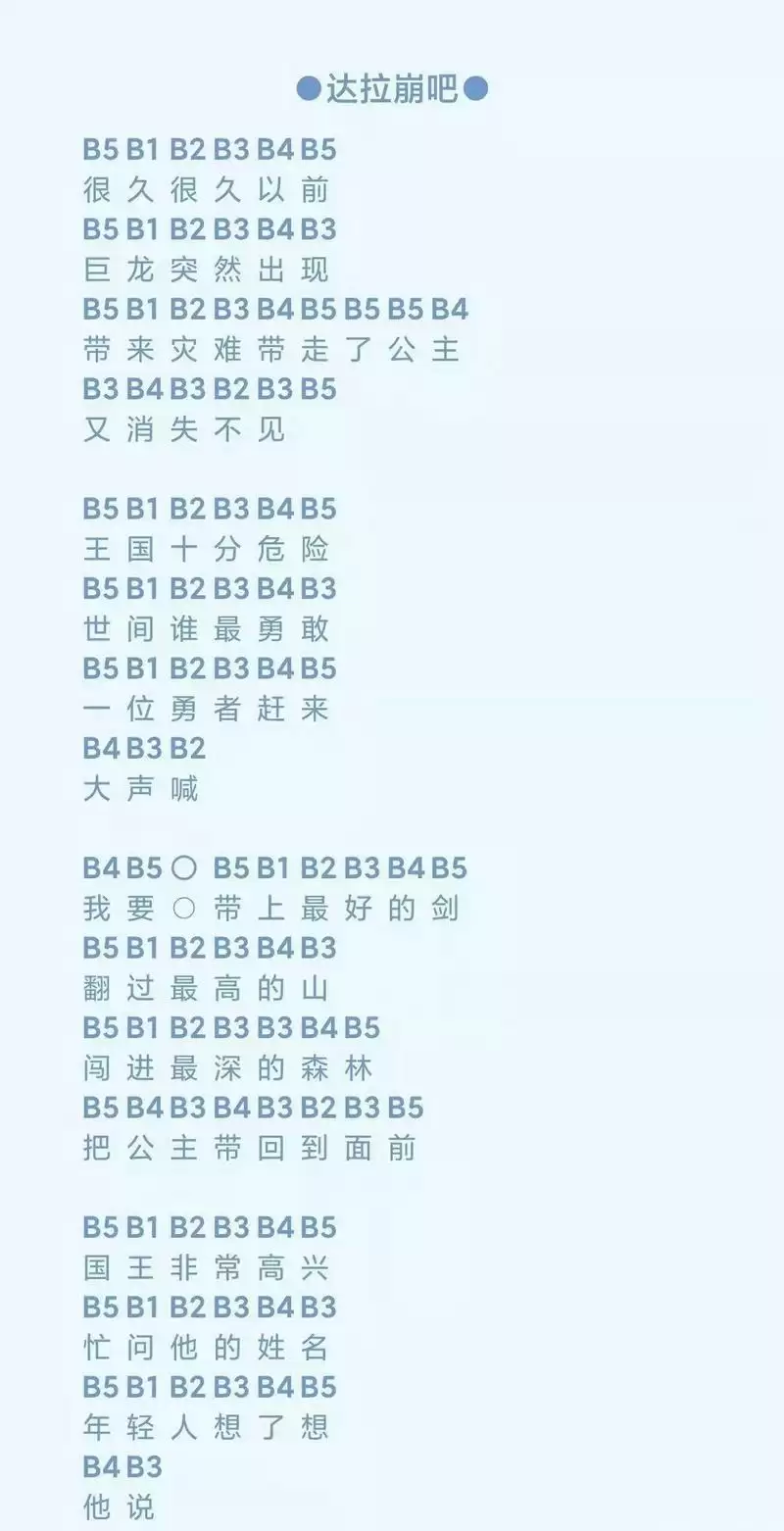 《光遇》达拉崩吧乐谱分享