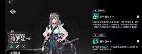 《悠久之树》维罗妮卡技能介绍