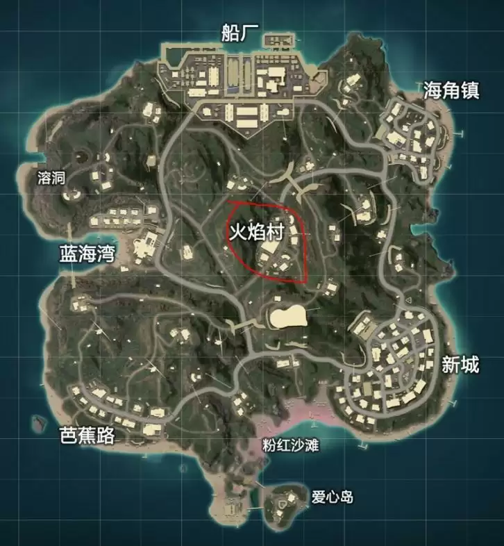 和平精英度假岛茅草屋在哪?茅草屋相关位置一览图片2