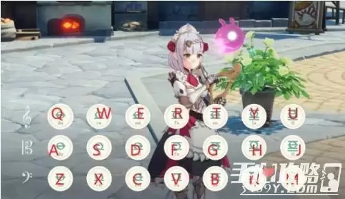 《原神》神女劈观简谱分享