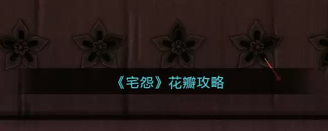 《宅怨》花瓣攻略