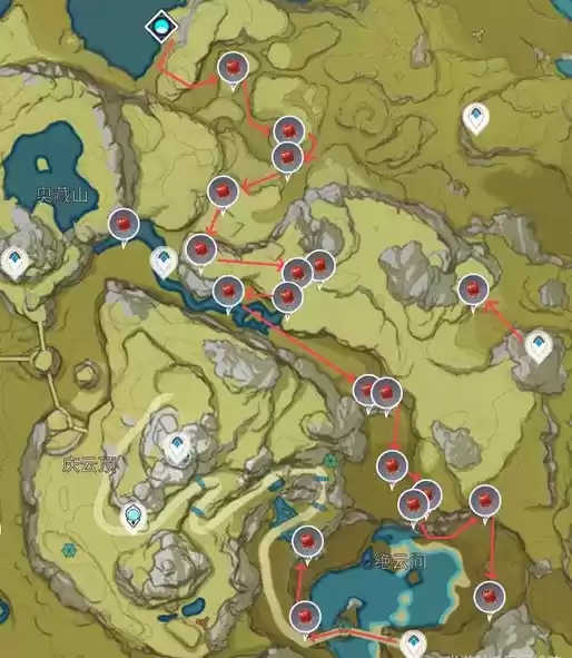 原神绝云椒椒采集点 原神绝云椒椒采集路线图
