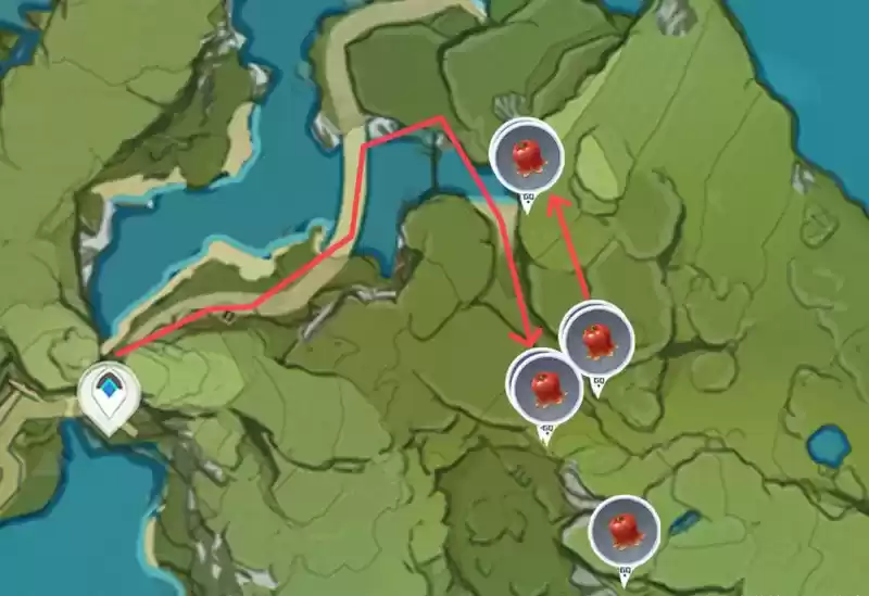 原神绝云椒椒采集点 原神绝云椒椒采集路线图