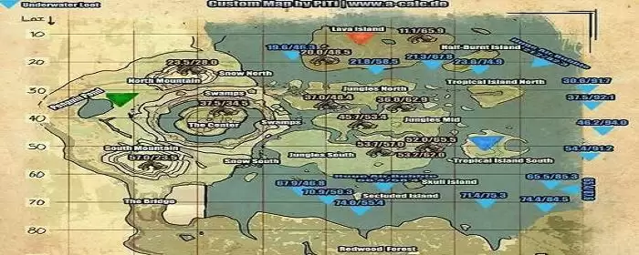 方舟生存进化地图名字翻译