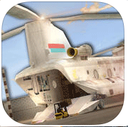 真正的汽车转运货物的直升机模拟器