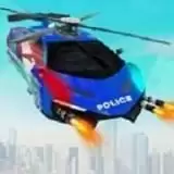 飞行直升机警察