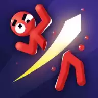 火柴人碎布玩偶跑步