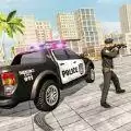 警察街道追逐射击
