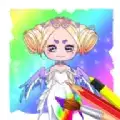 赤壁娃娃装扮填色