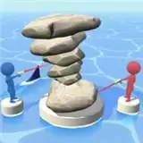 击倒石堆