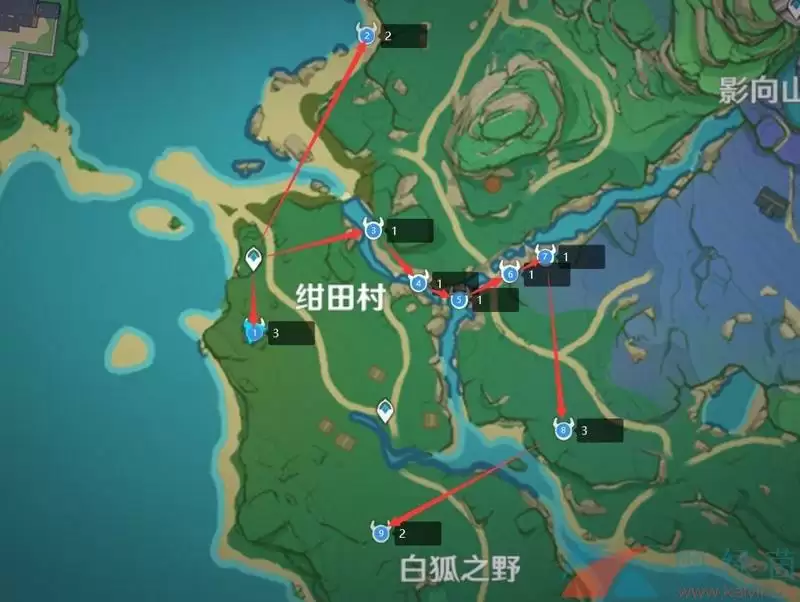 《原神》2.6刀镡采集路线一览