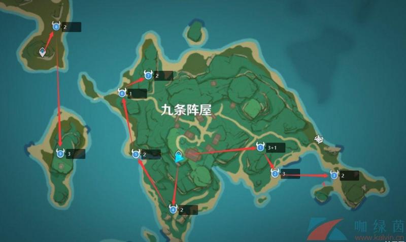 《原神》2.6刀镡采集路线一览