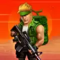金属枪士兵射击