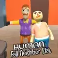 人类邻居摔倒在地