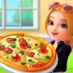 披萨制作人女孩烹饪
