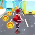 圣诞公主跑步冲浪游戏