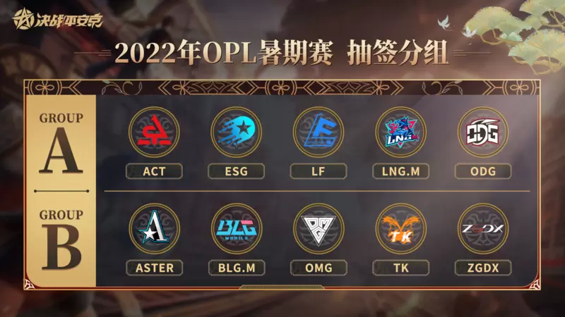 炎炎夏日，分组对抗谁露锋芒？ ——2022OPL暑期赛赛程预告