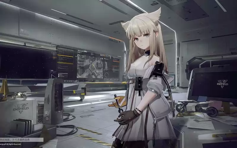 图片包含 室内, 女人, 厨房, 站描述已自动生成 明日方舟终末地画师系列:主美@Liduke(小日子)