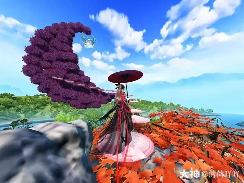 奇石衬水色,高阁赏繁花,快来神仙家园抄作业啦!