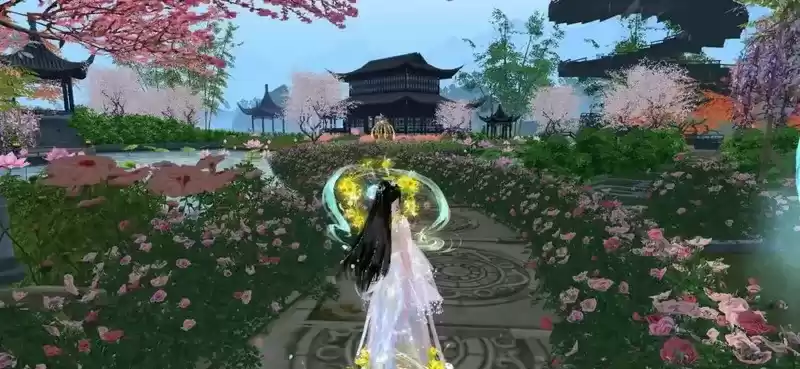 奇石衬水色,高阁赏繁花,快来神仙家园抄作业啦!