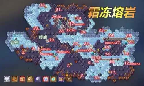 剑与远征霜冻熔岩通关路线图攻略