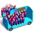 上班挤公交手机