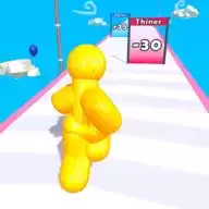 高个子人跑步比赛3D