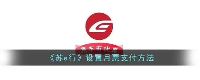 《苏e行》设置月票支付方法