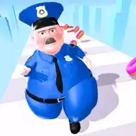 吃甜甜圈战跑手机