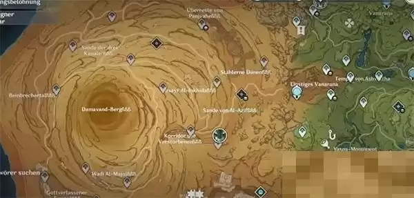 《原神》3.4千壑沙地地图进入方法