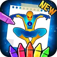 蜘蛛侠超级英雄染色