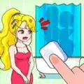橡皮擦女生正