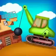 卡车建造城市房屋