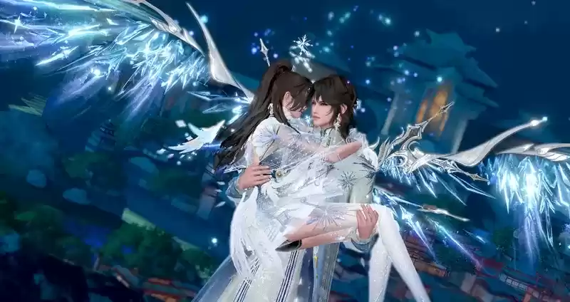 竹林染冰霜绽!《天谕》手游氛围感情侣时装大推荐!