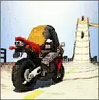 大坡道特技摩托车