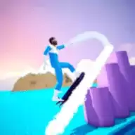 冬季滑雪比赛3D