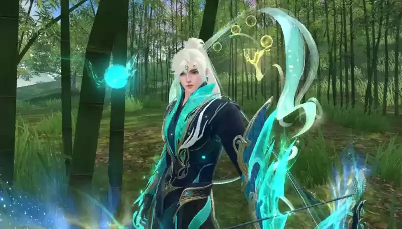 孔鸟金翠羽,低鸣震长空,穿上《天下》手游这套时装一起镇守大荒吧!