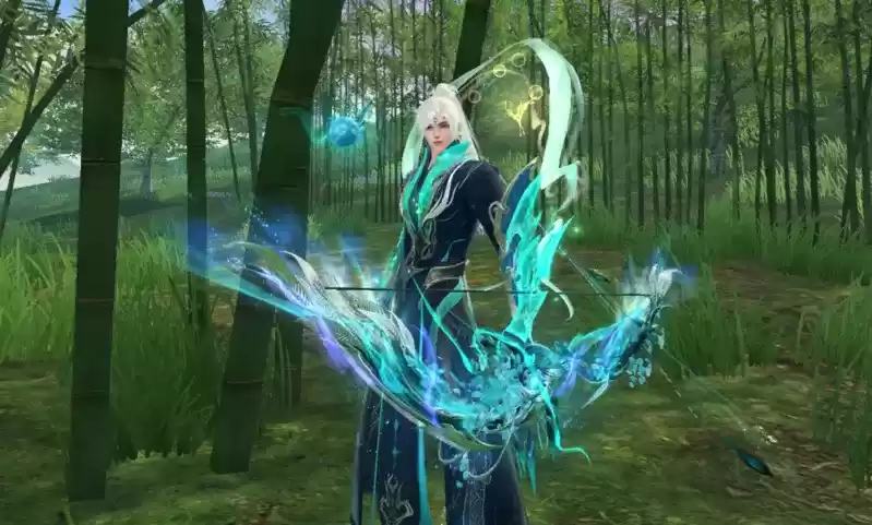 孔鸟金翠羽,低鸣震长空,穿上《天下》手游这套时装一起镇守大荒吧!