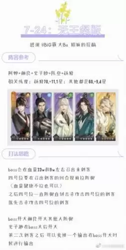 代号鸢主线7-24通关打法及阵容攻略2