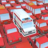 红色消防车运行