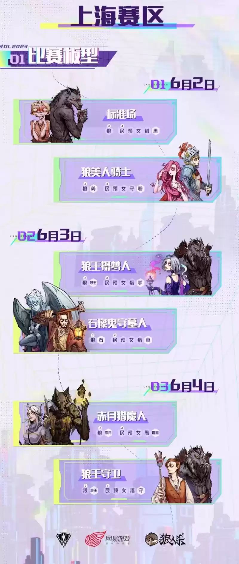 东方欲晓,狼神归来!第四届狼人杀城市联赛上海赛区正式打响!