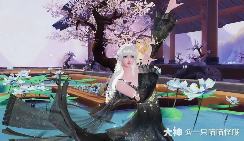 清夜染霜华,寒光入窗纱,快换上《天下》手游新时装探寻大荒夜色!