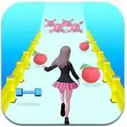 美丽女孩爱跑酷
