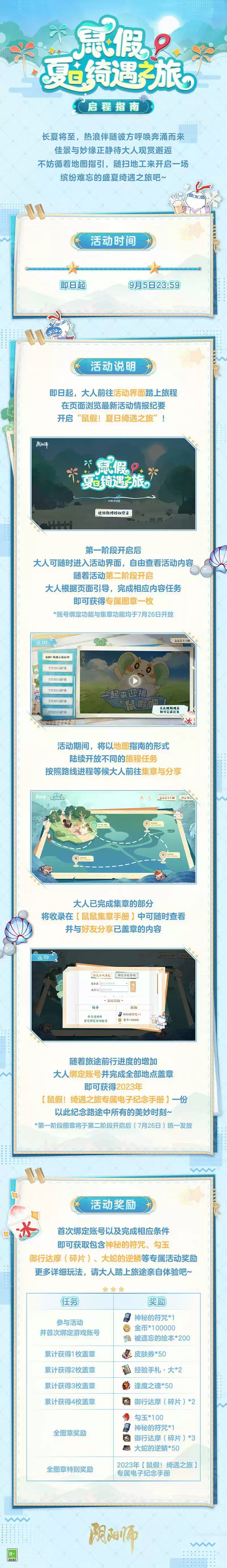 《阴阳师》平安京“鼠”假绮遇之旅即将启程,独家启程指南奉上!