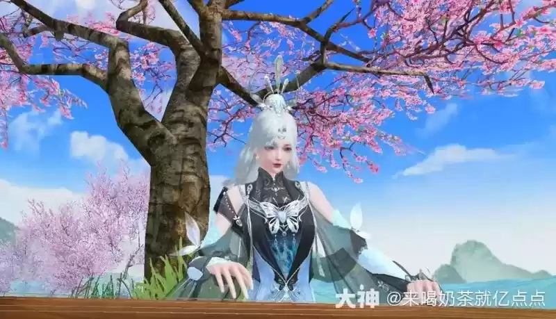 把大荒的湖光山色穿上身是什么体验?《天下》手游新时装邀你共赴初秋之约~